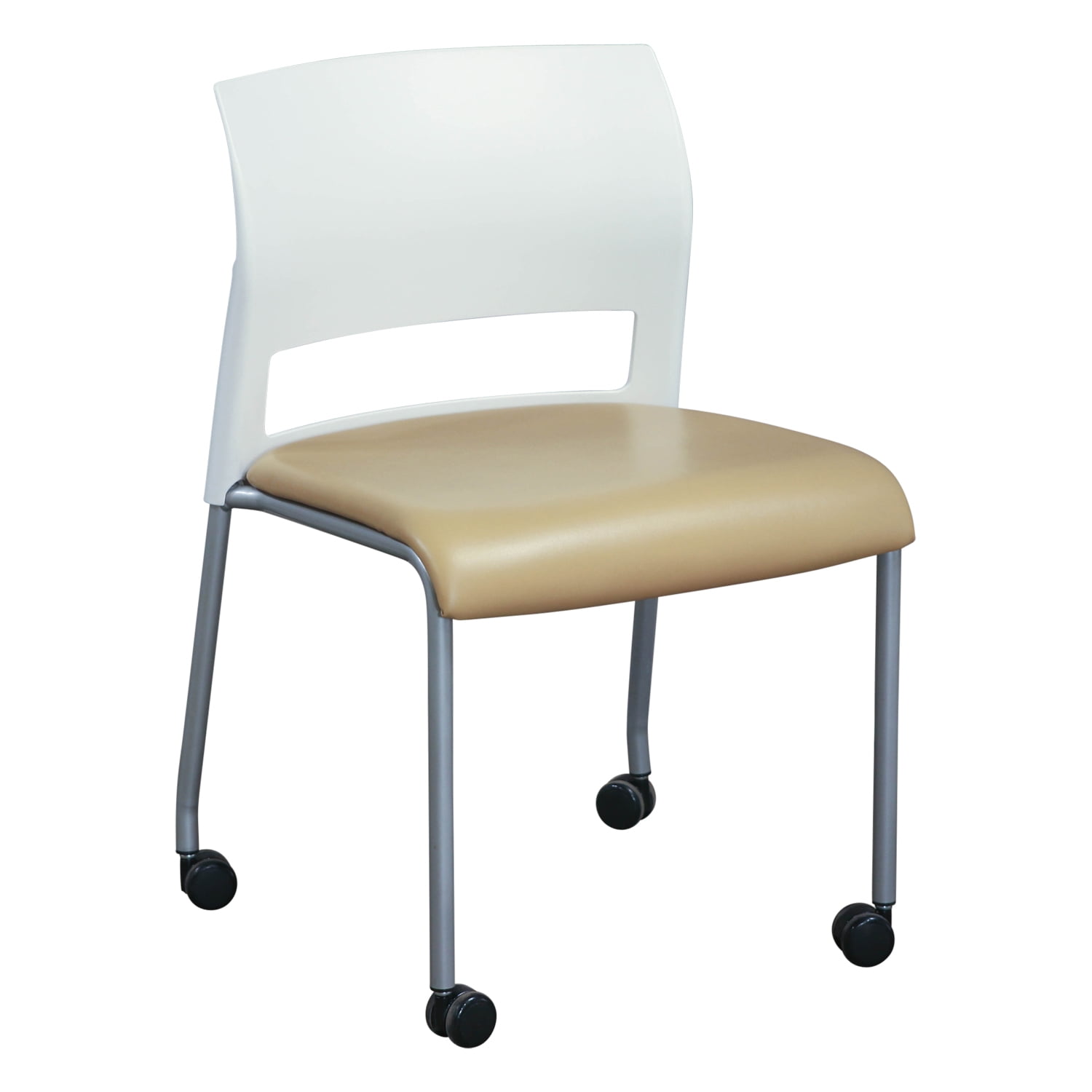 Steelcase Move Mobile Used Stack Chair, Yellow Mustard National