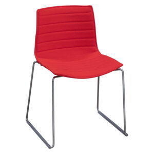 Arper Catifa 46 Used Stack Sled Chair, Orange