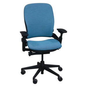 Steelcase Leap V2 Used Task Chair, Jewel Blue