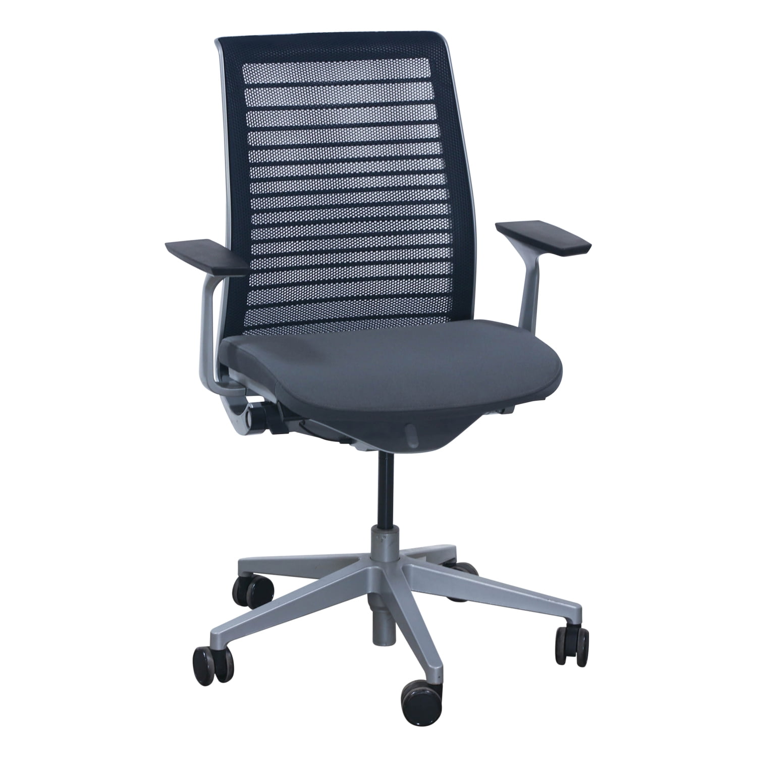 Steelcase Think Used Mesh Chair w Platinum Base, Gray