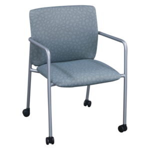Steelcase Turnstone Crew Used Mobile Stack Chair, Gray Pattern