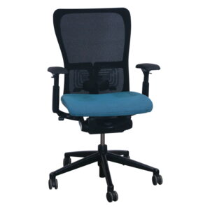 Haworth Zody Mesh Back Used Task Chair, Jewel Blue