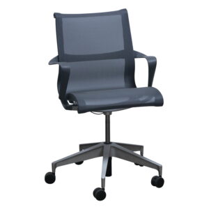Herman Miller Setu Used Mesh Conference Chair, Gray