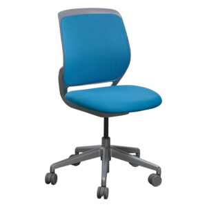 Steelcase Cobi Used Armless Mesh Back Chair, Blue