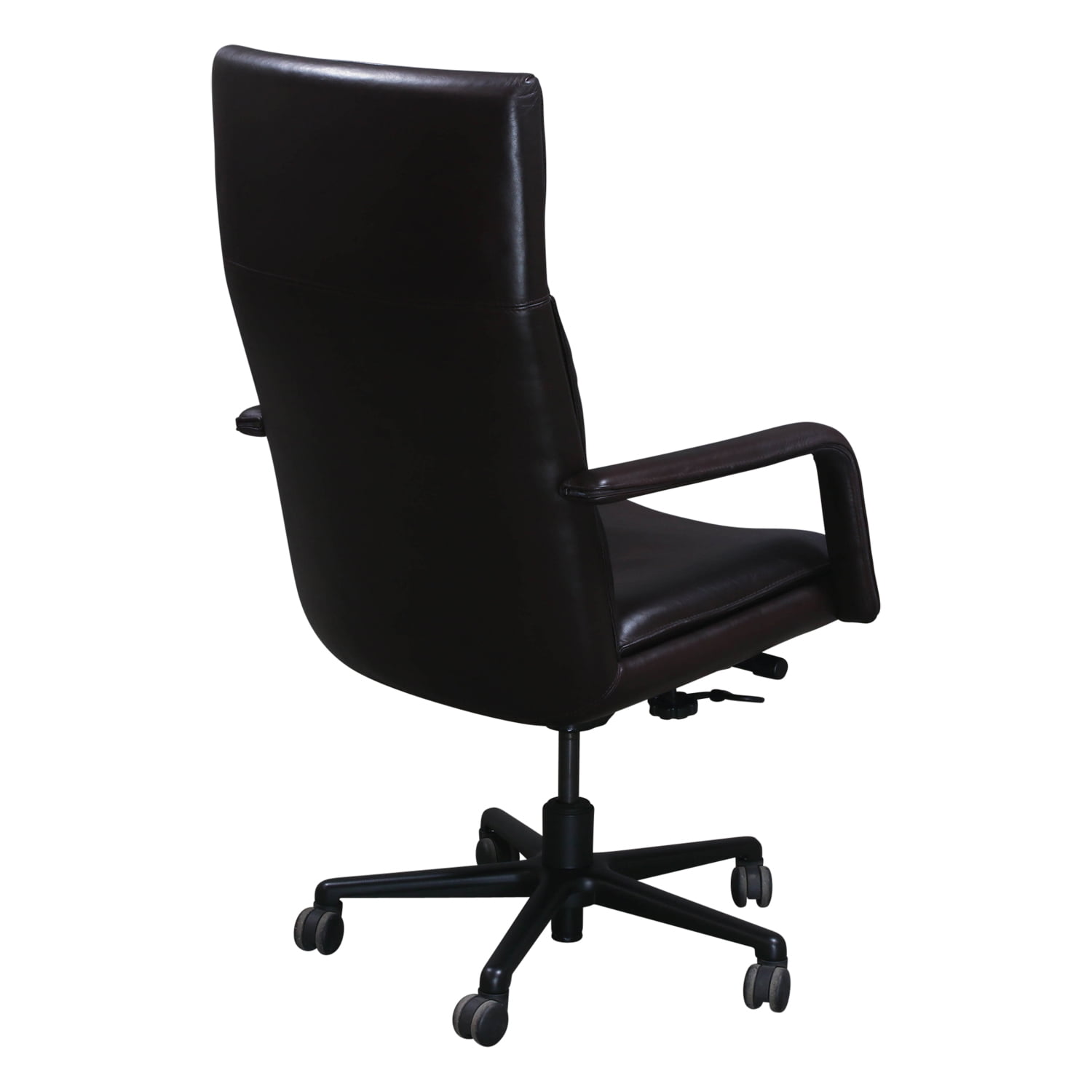 Keilhauer Elite 591 Used Leather High Back Conference Chair Brown