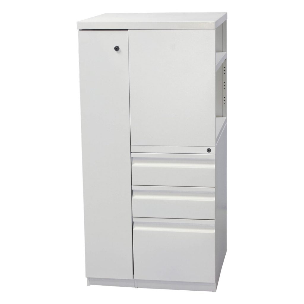 Knoll Left Vertical Used Storage Locker, White National Office