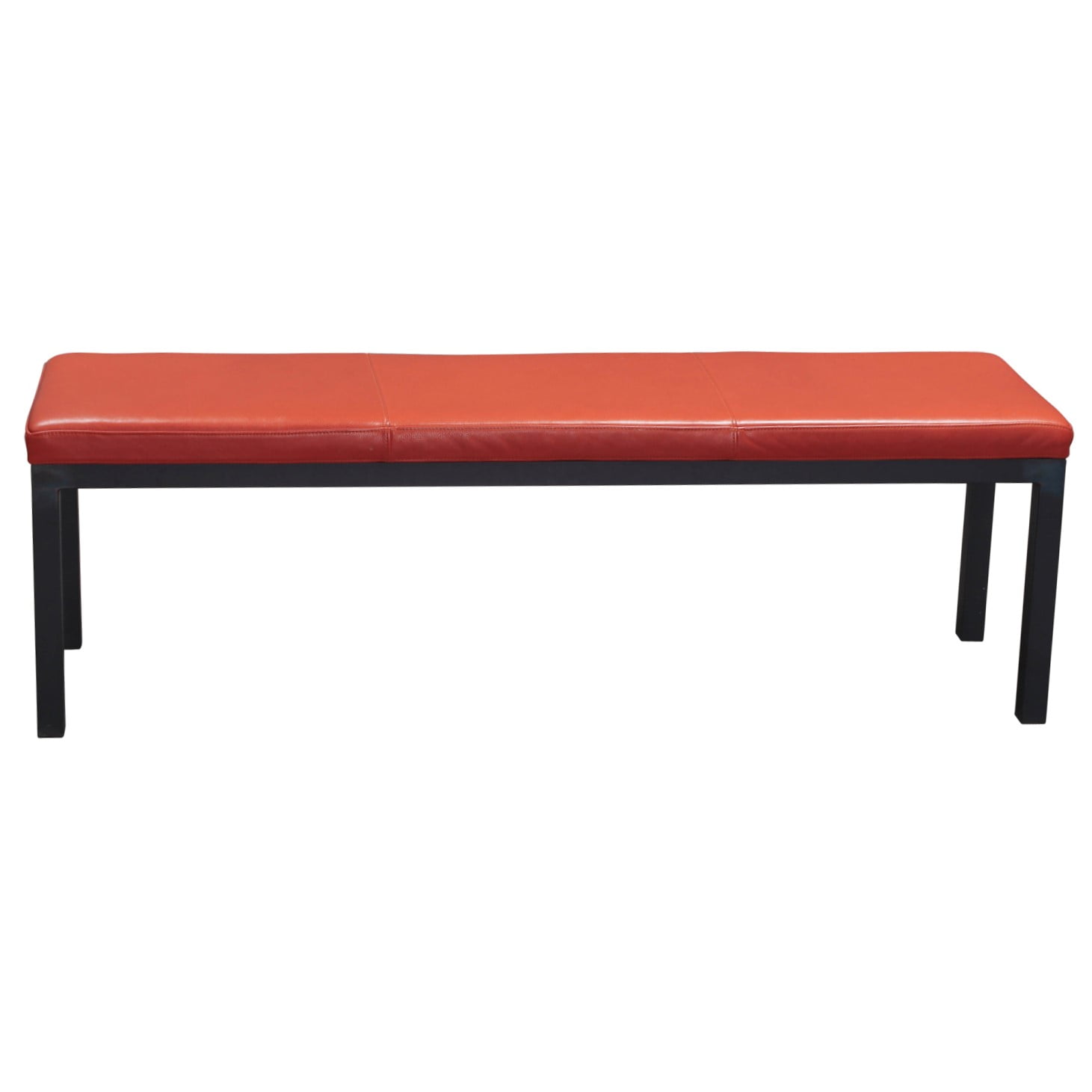 Room and Board Used Leather Bench, Orange National Office Interiors and Liquidators