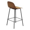 Used Molded Plastic Stool, Golden Brown