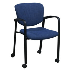 Haworth Improv Used Mobile Stack Chair, Admiral Blue