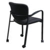 Haworth Improv Used Mobile Stack Chair, Smoke Gray