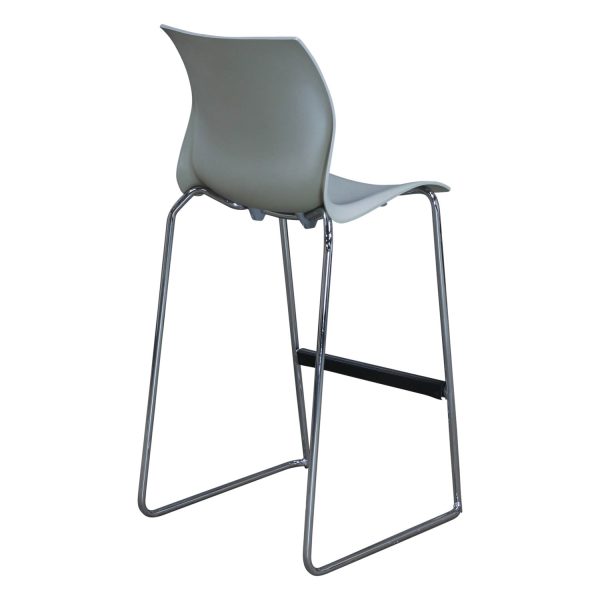 Teknion Nami Used Stool, Light Gray