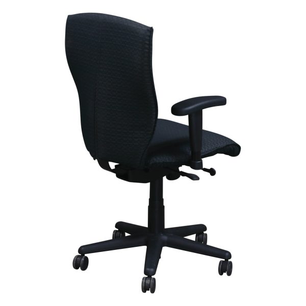 Allsteel Energy Used Conference Chair, Black  and Green Pattern