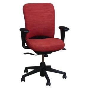 Haworth LOOK Used Task Chair, Orange Line Pattern