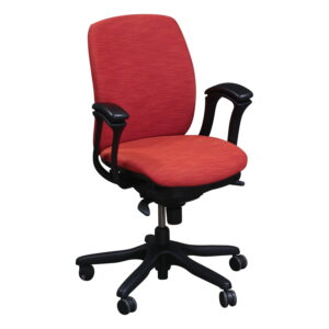 Teknion Amicus Synchro Used Conference Chair, Poppy Orange