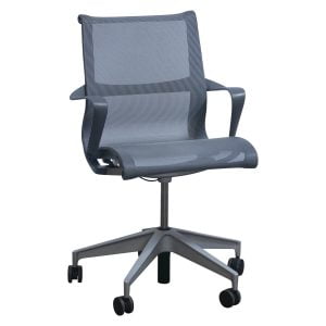 Herman Miller Setu Used Mesh Chair, Gray