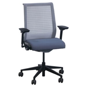 Steelcase Think Used White Mesh Back Task Chair, Gray
