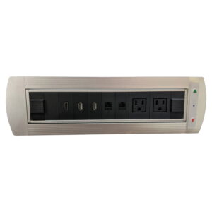 Inside Job Multifunction Electric Flip Power Data Grommet Silver