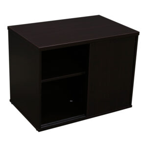 Alera Open Office Low Storage Cabinet, Espresso
