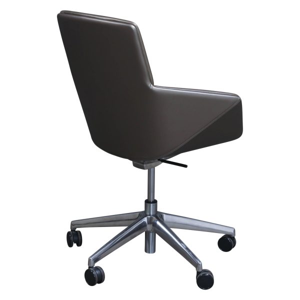 Allermuir Phoulds Used High Back Conference Chair, Brown Metallic