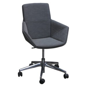 Allermuir Phoulds Used High Back Conference Chair, Charcoal Gray