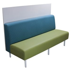 ERG International Used Tivoli Banquette, Green and Blue