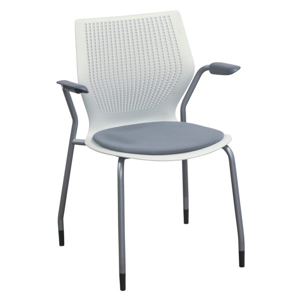 Knoll Used MultiGeneration Stack Chair, Gray