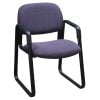 Safco Used Sled Based Side Chair, Purple Pattern