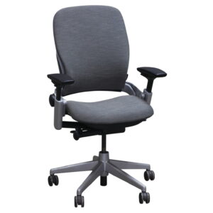 Steelcase Leap V2 Used Platinum Task Chair, Charcoal Gray
