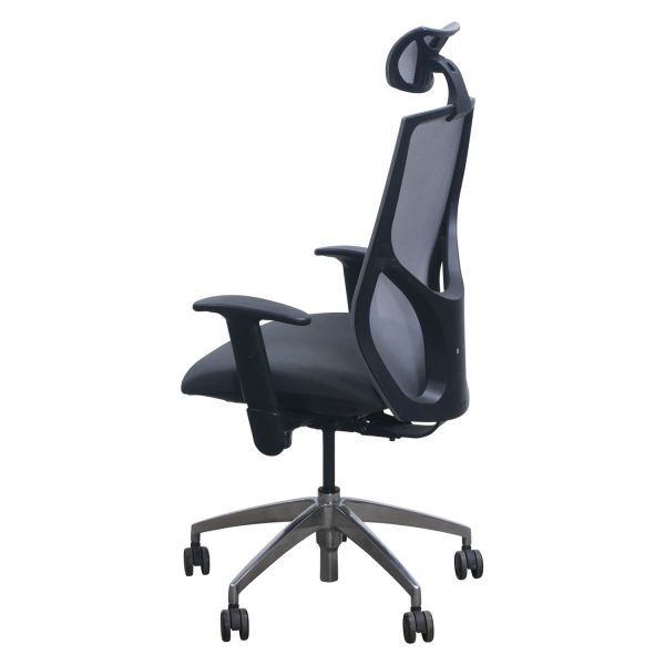 9to5 Seating Vault 1480 Used Mesh Task Chair with Headrest, Gray