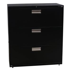 HON Used 3 Drawer 36 In Lateral File, Black