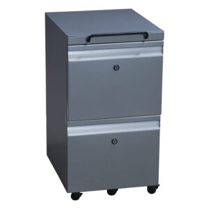 Knoll Used Mobile File File Pedestal, Silver