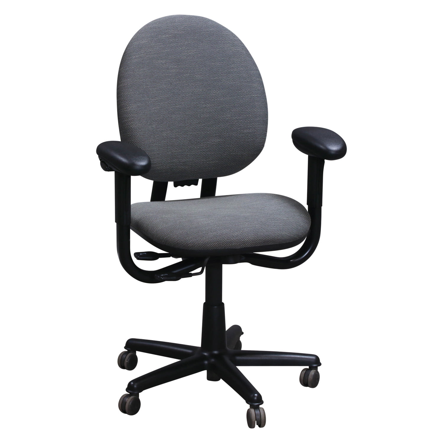 Steelcase Criterion Series Used High Back Task Chair, Charcoal Gray