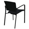 Steelcase Enea Used Stack Chair, Black