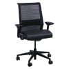 Steelcase Think Used Mesh Back Task Chair, Genuine Black Leather Seat