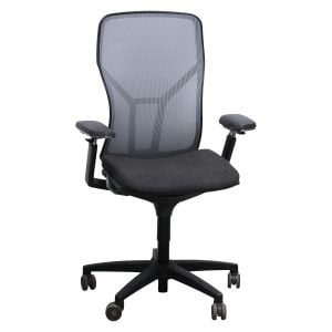 Allsteel Acuity Used Gray Mesh Back Task Chair, Smoke Gray Seat