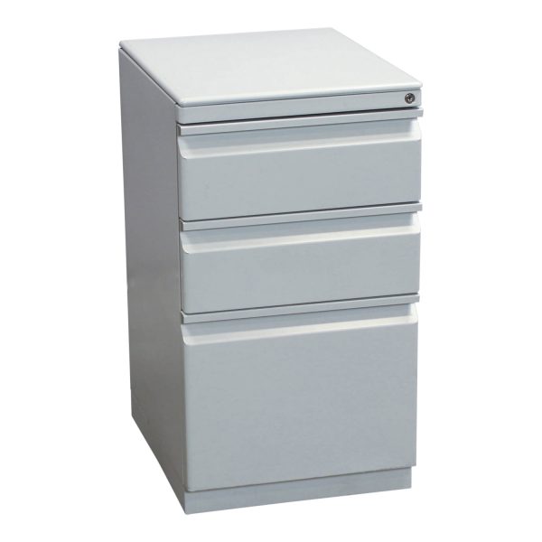 Haworth Used Box Box File Pedestal, Light Gray