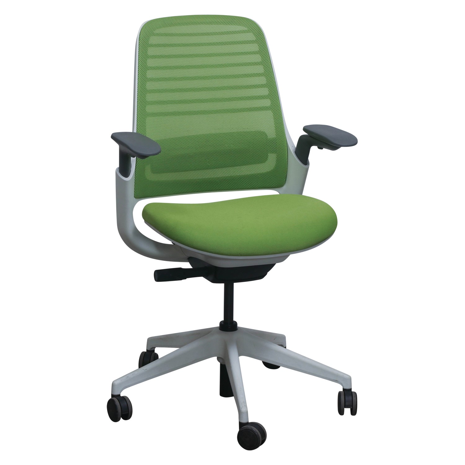 Steelcase Series 1 Used Ergonomic Mesh Back Task Chair, Green and