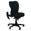 Via Used Mesh Mid Back Ergonomic Task Chair with Flip Arms, Black