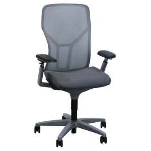 Allsteel Acuity Used Light Gray Mesh Back Task Chair, Gray Seat