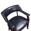 Used Leather Conference Chair, Blue