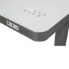goSIT New Electric 24x48 White Glass Top Lifting Desk, Gray Base