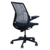 Humanscale Diffrient Smart Used Gray Mesh Back Task Chair, Black