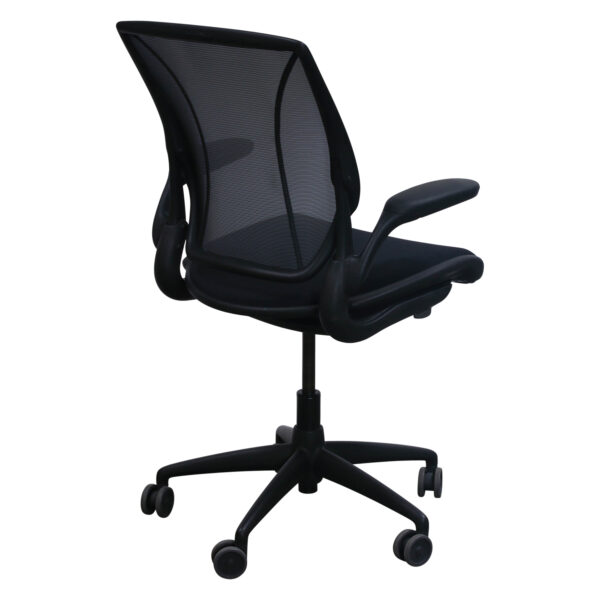 Humanscale Diffrient Used Mesh Back Conference Chair, Smooth Black