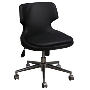 Soho Concepts Used PU Leather Office Chair, Satin Black