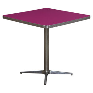 WCI Used Square Cafe Table, Magenta