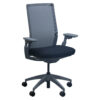 Allsteel Evo Used Gray Mesh Back Task Chair, Black Seat