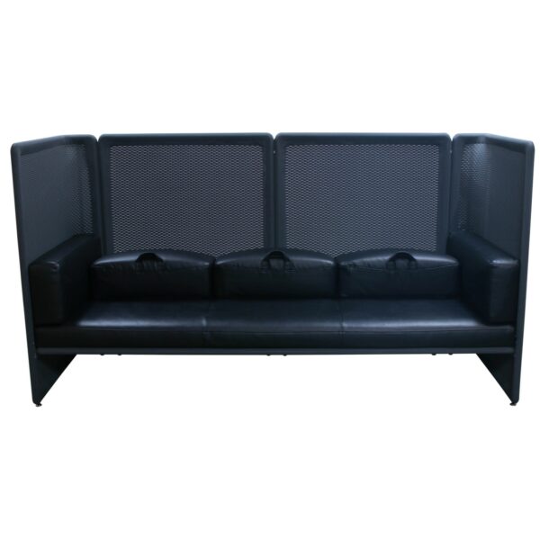 Steelcase Coalesse Lagunitas Lounge System Used Three Seater Sofa, Gray and Black