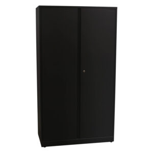 Steelcase Used Two Door Storage Cabinet 65 Inch, Dark Gray