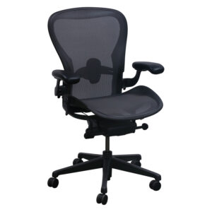 Herman Miller Aeron Remastered V2 Used Size C Task Chair, Graphite