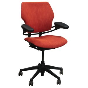 Humanscale Freedom Used Mid Back Task Chair, Poppy Orange